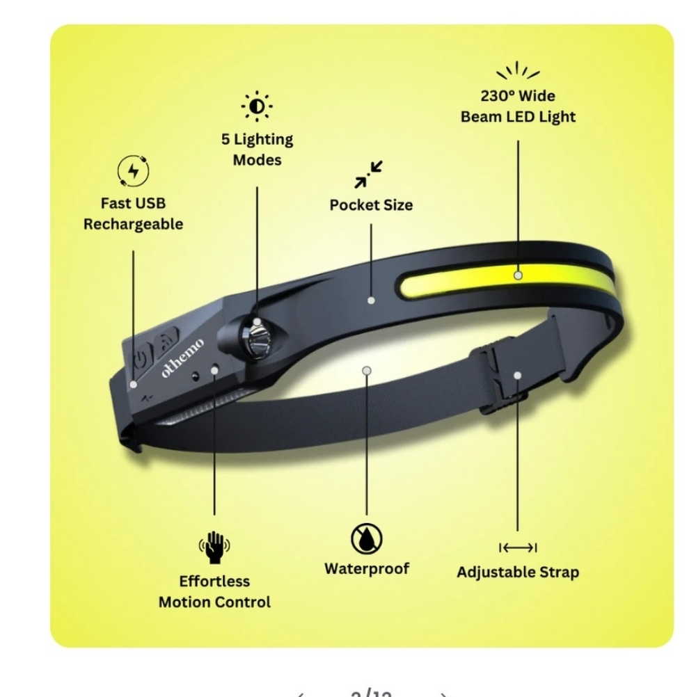Emergency Headlamp Othemo 230° LED Headlamp With Protective Case